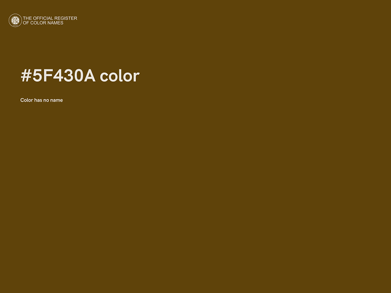 #5F430A color image