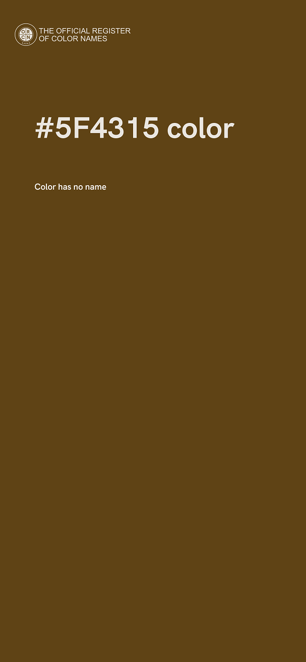 #5F4315 color image