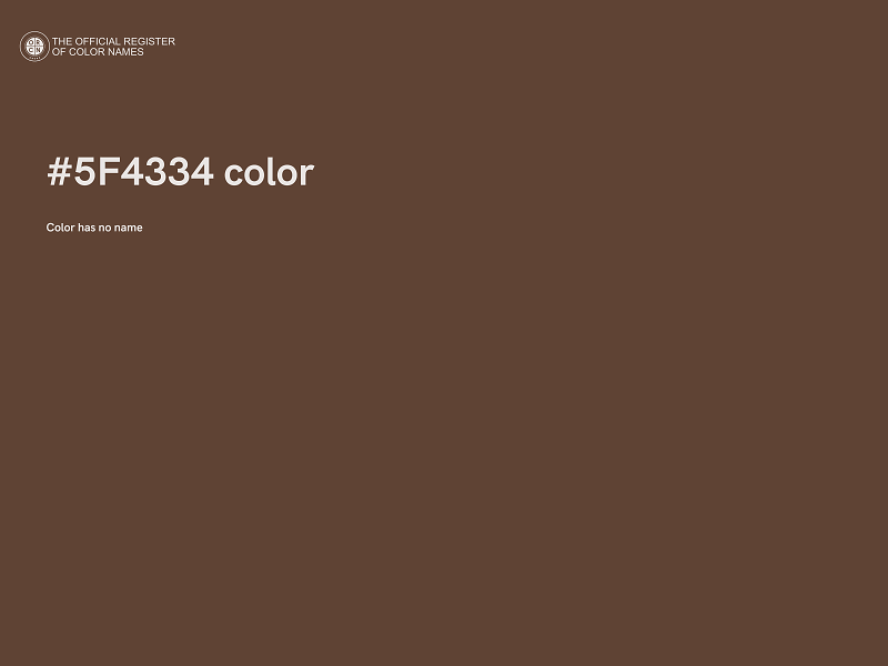 #5F4334 color image