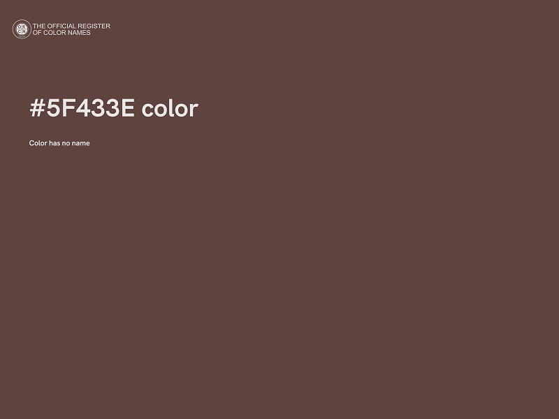 #5F433E color image