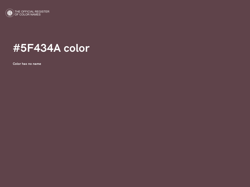 #5F434A color image