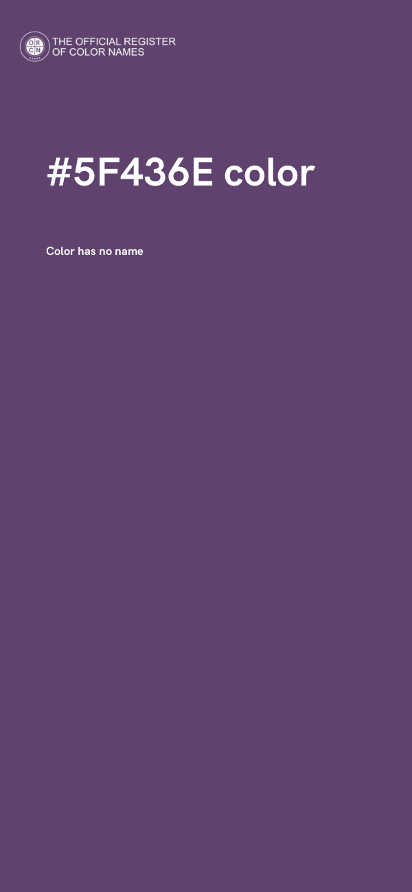 #5F436E color image