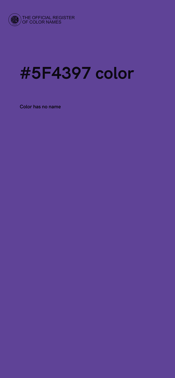 #5F4397 color image