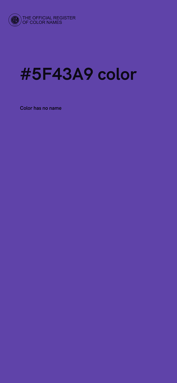 #5F43A9 color image