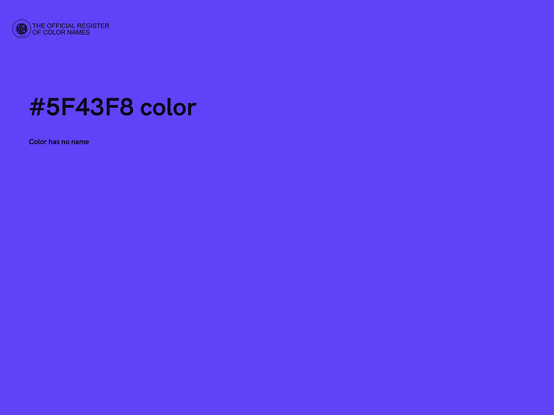 #5F43F8 color image