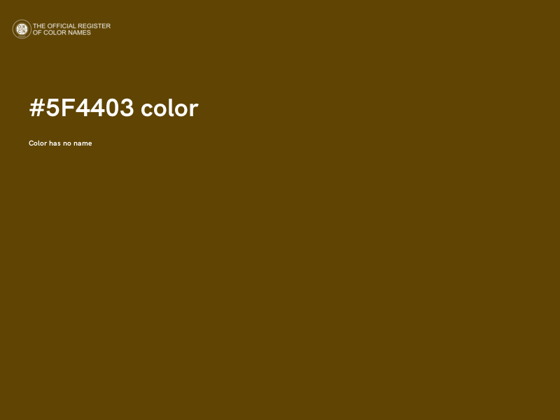 #5F4403 color image