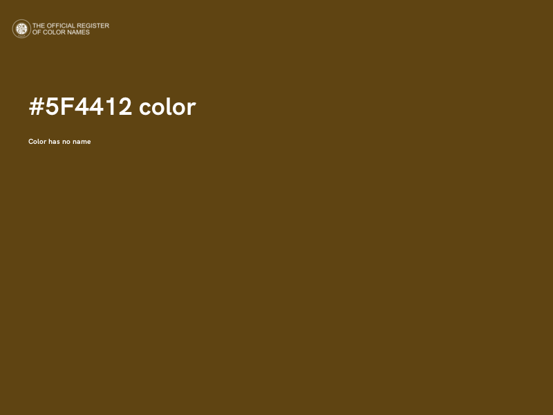 #5F4412 color image