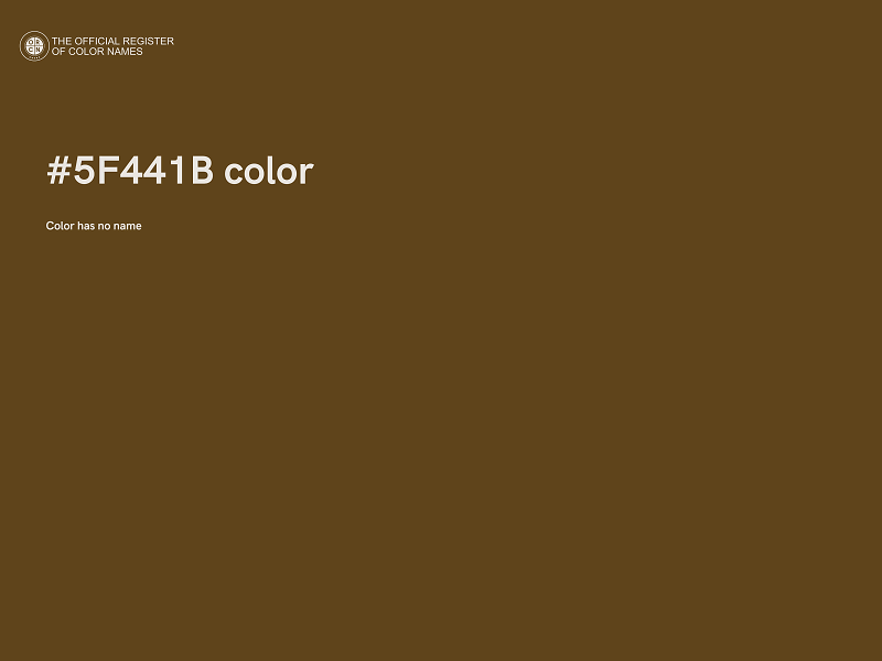 #5F441B color image