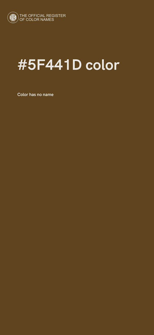 #5F441D color image
