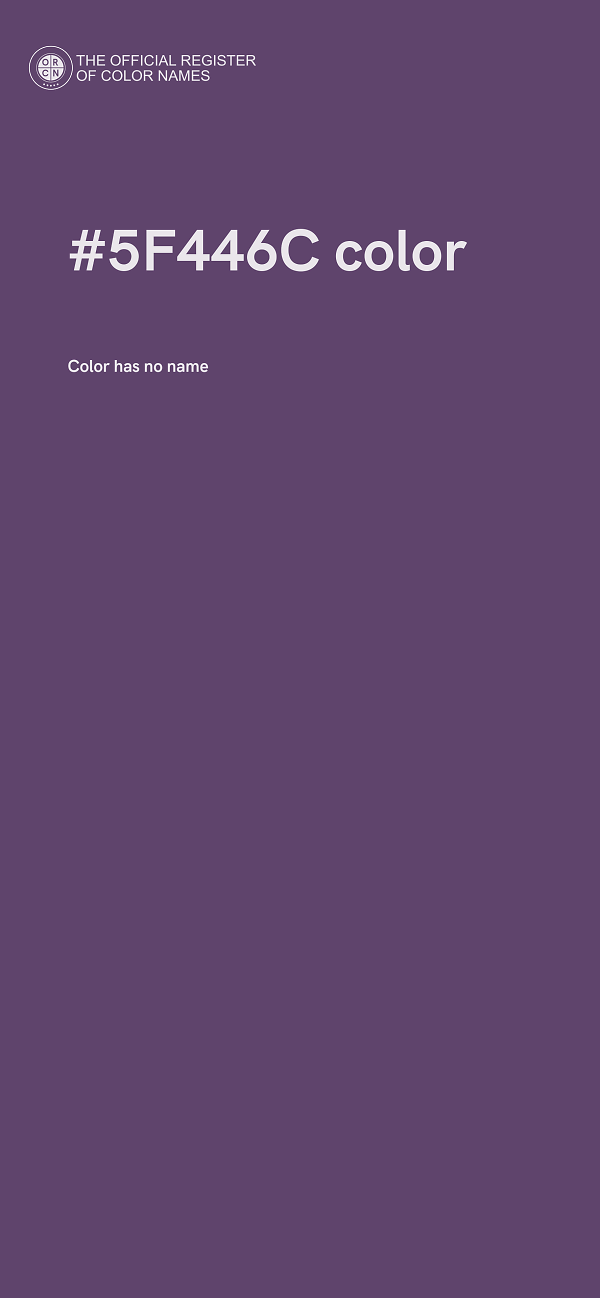 #5F446C color image