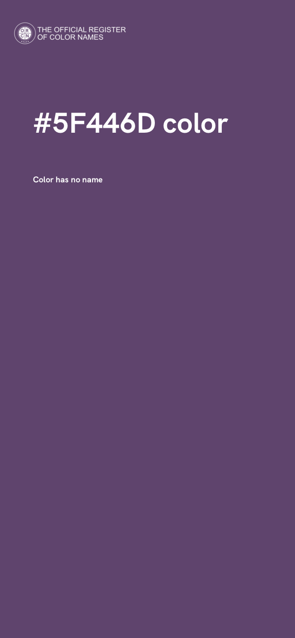 #5F446D color image