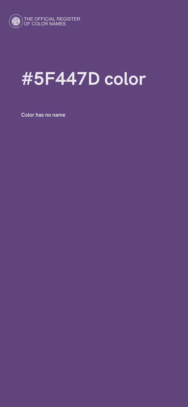 #5F447D color image