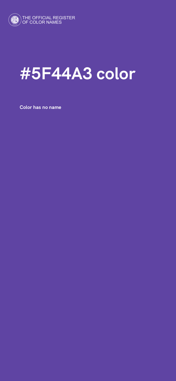 #5F44A3 color image