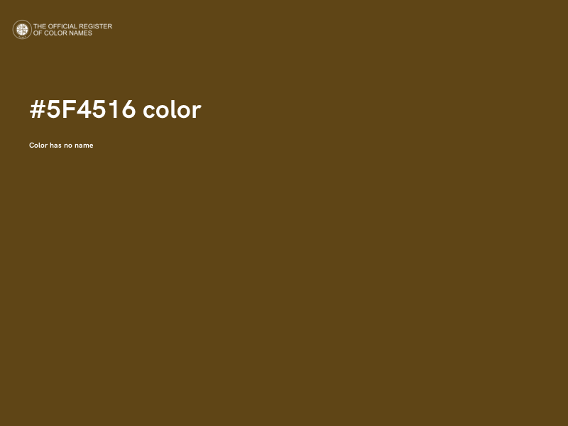 #5F4516 color image