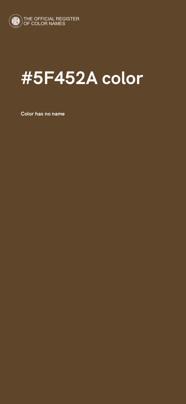 #5F452A color image