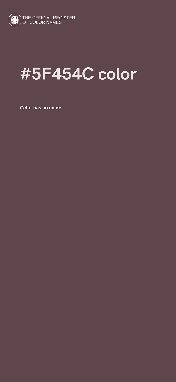 #5F454C color image