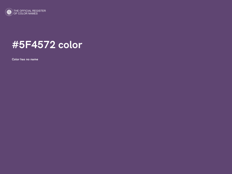 #5F4572 color image