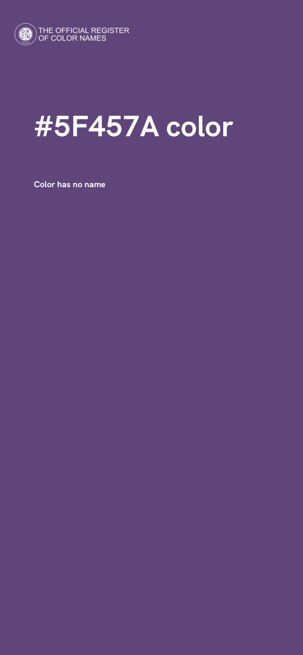 #5F457A color image