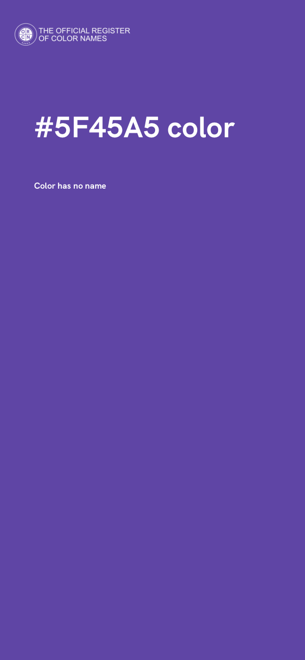 #5F45A5 color image