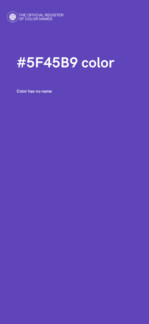 #5F45B9 color image