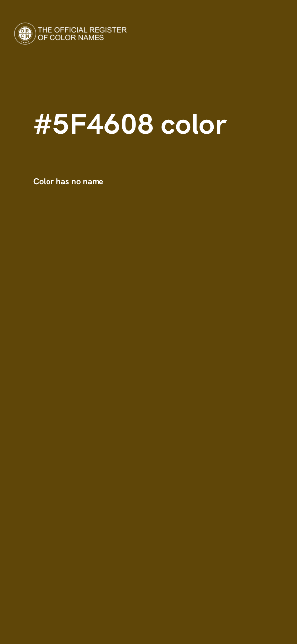 #5F4608 color image