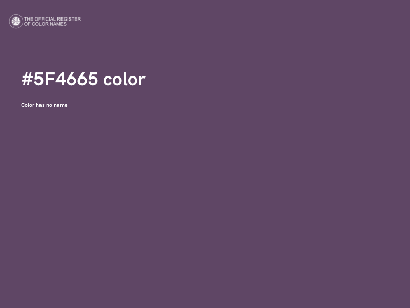 #5F4665 color image