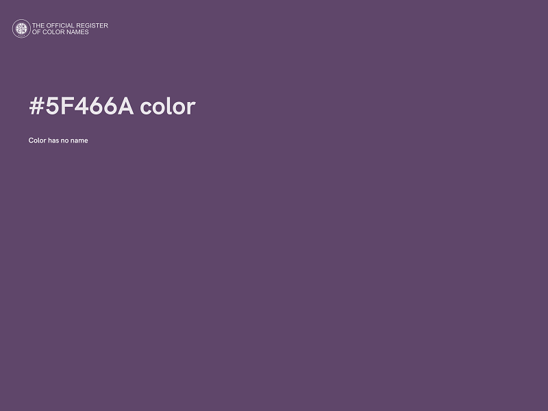 #5F466A color image