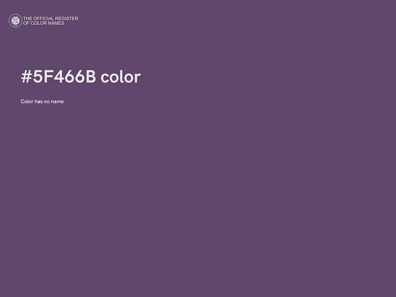 #5F466B color image