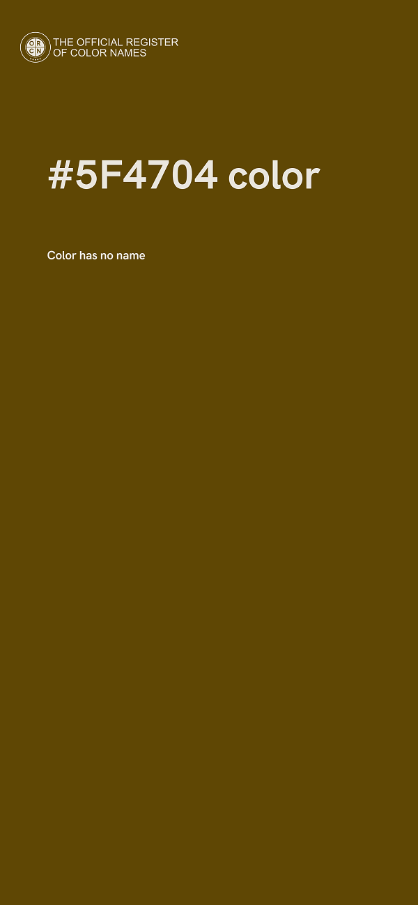#5F4704 color image