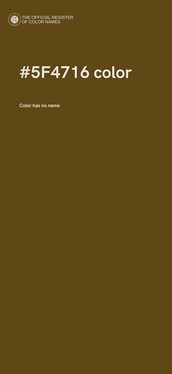 #5F4716 color image