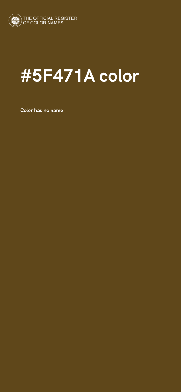 #5F471A color image