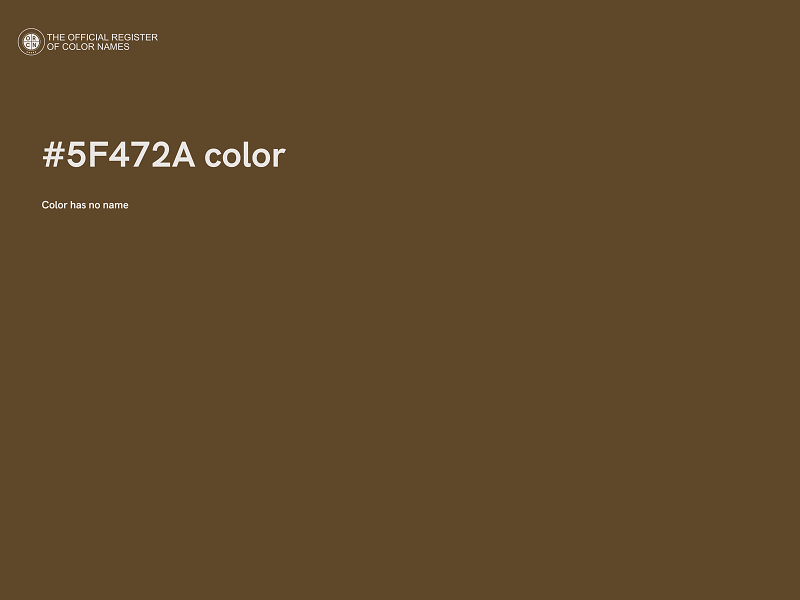 #5F472A color image