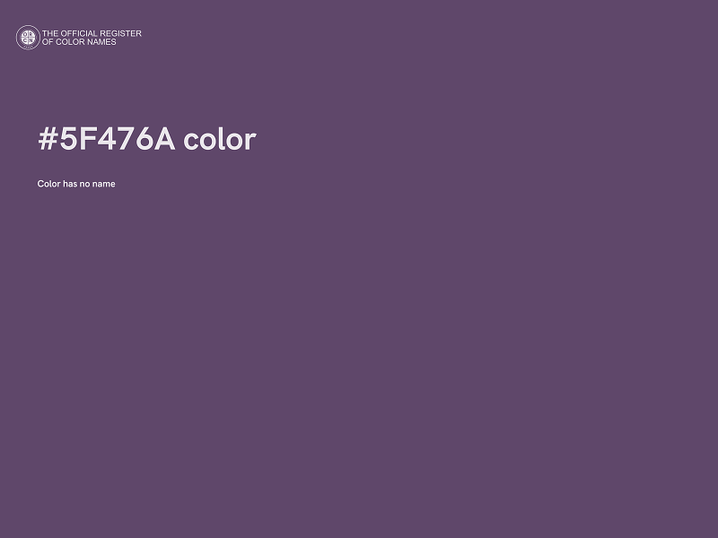 #5F476A color image