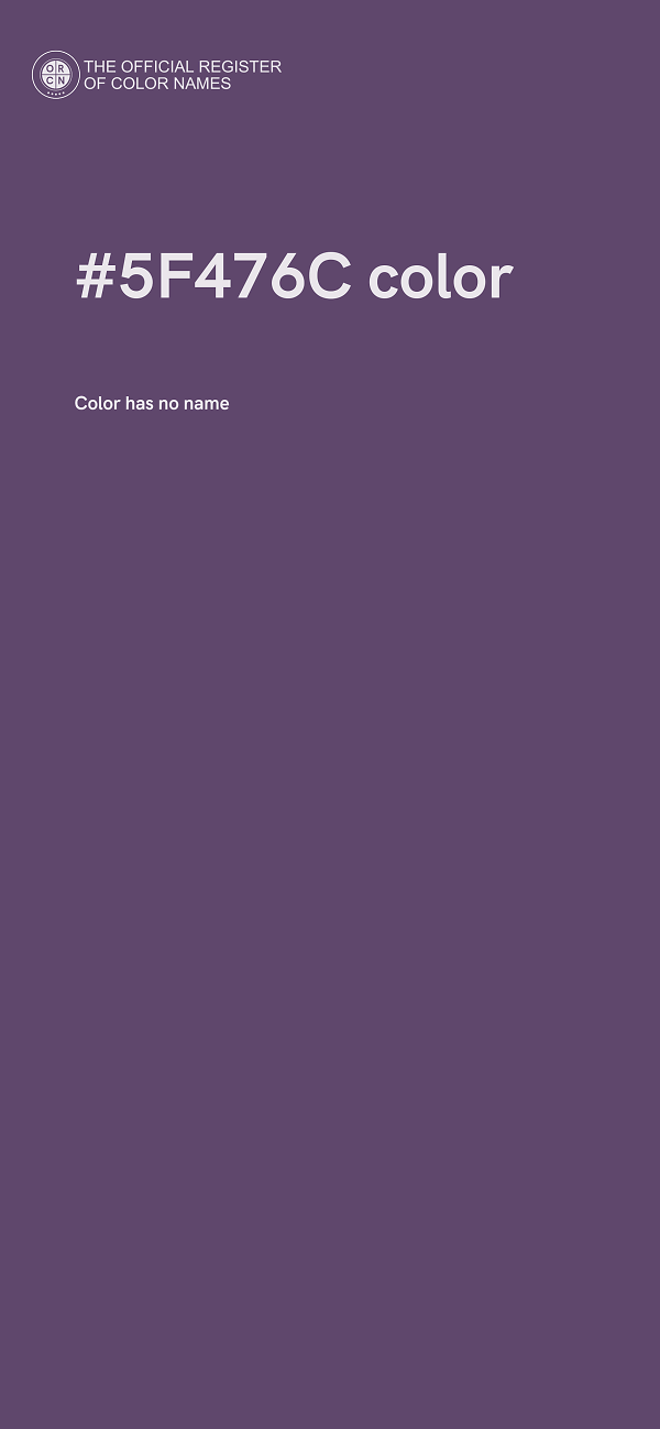 #5F476C color image