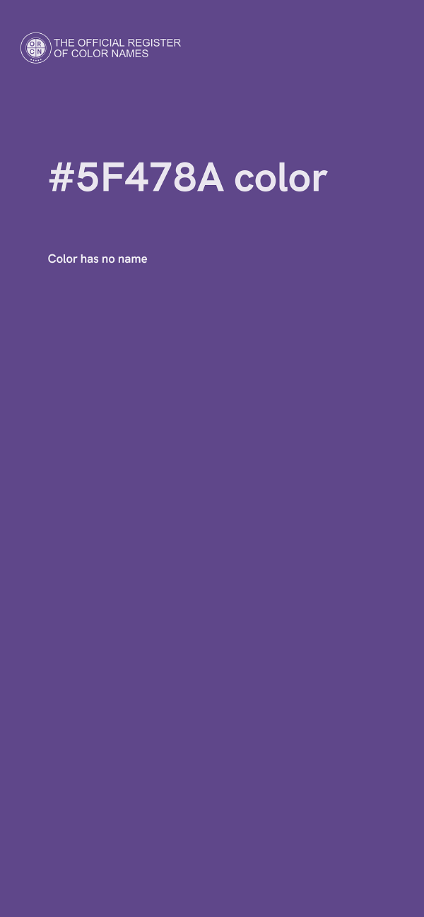 #5F478A color image