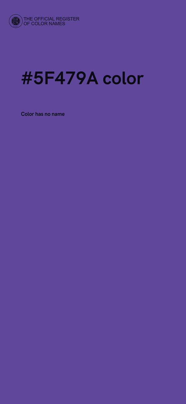 #5F479A color image