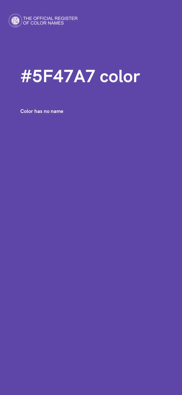 #5F47A7 color image