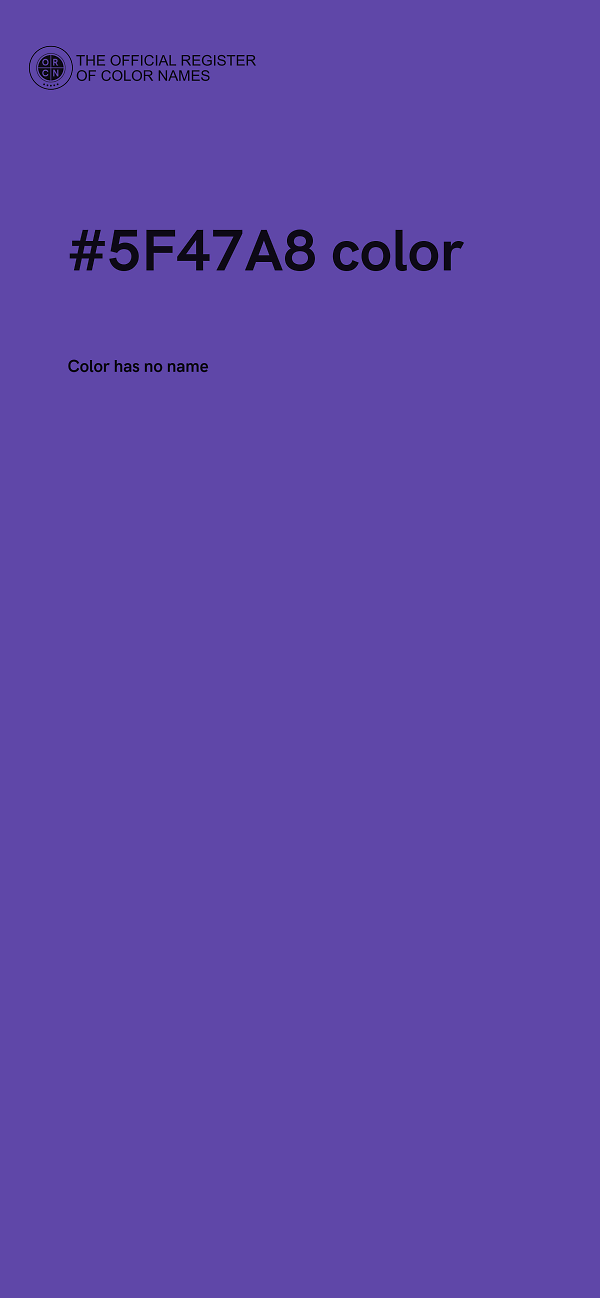 #5F47A8 color image