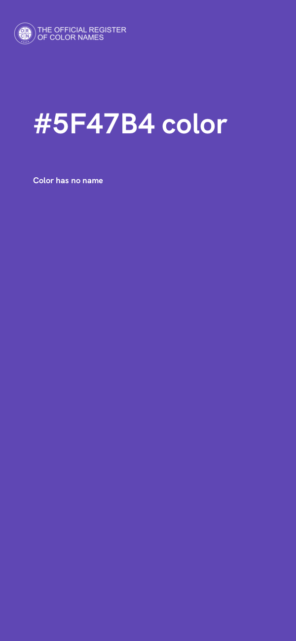 #5F47B4 color image