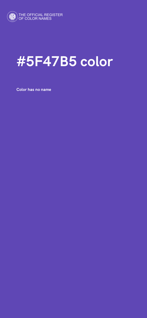 #5F47B5 color image