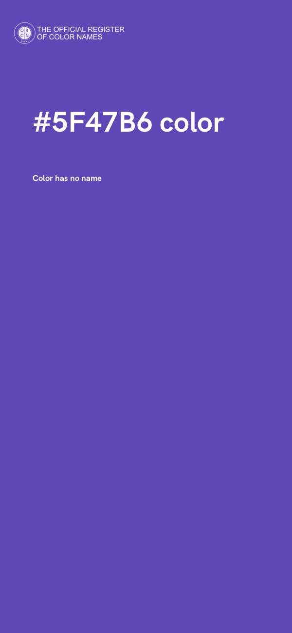 #5F47B6 color image
