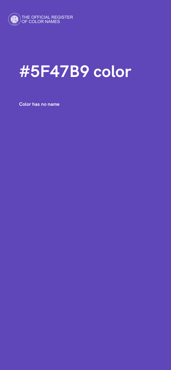 #5F47B9 color image