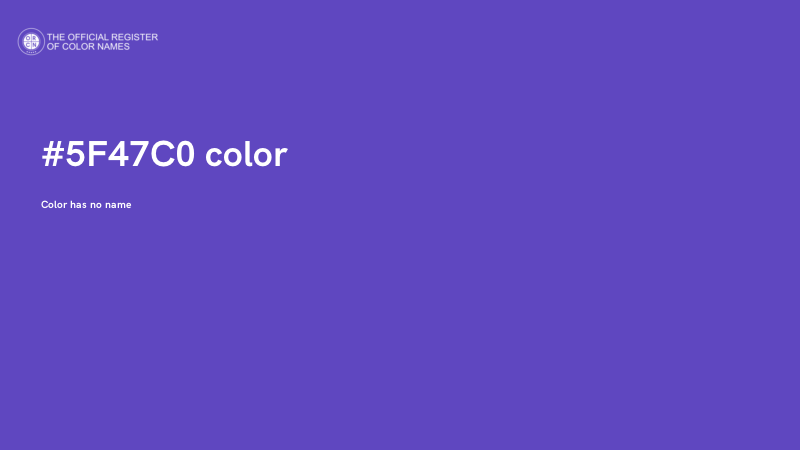 #5F47C0 color image