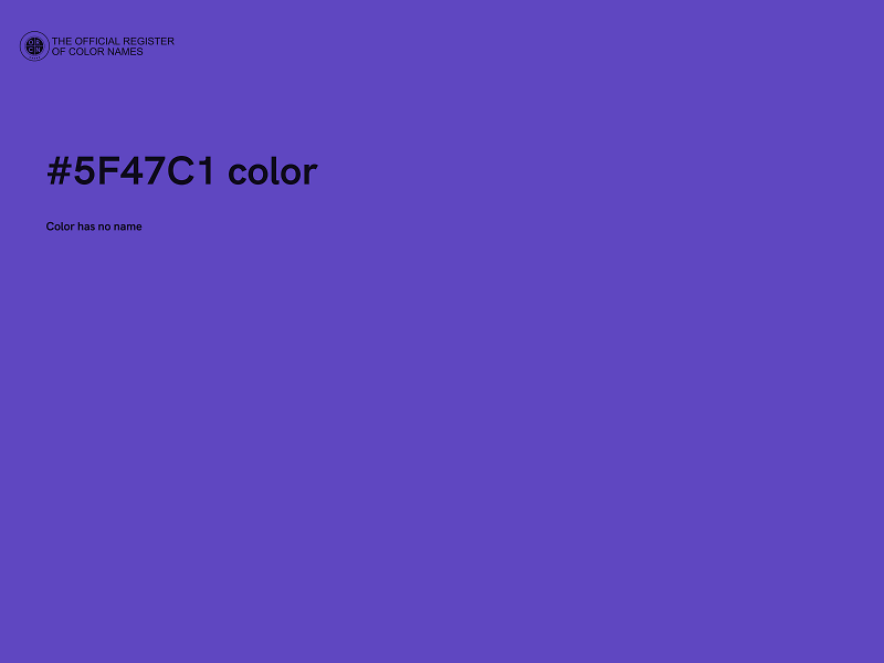 #5F47C1 color image