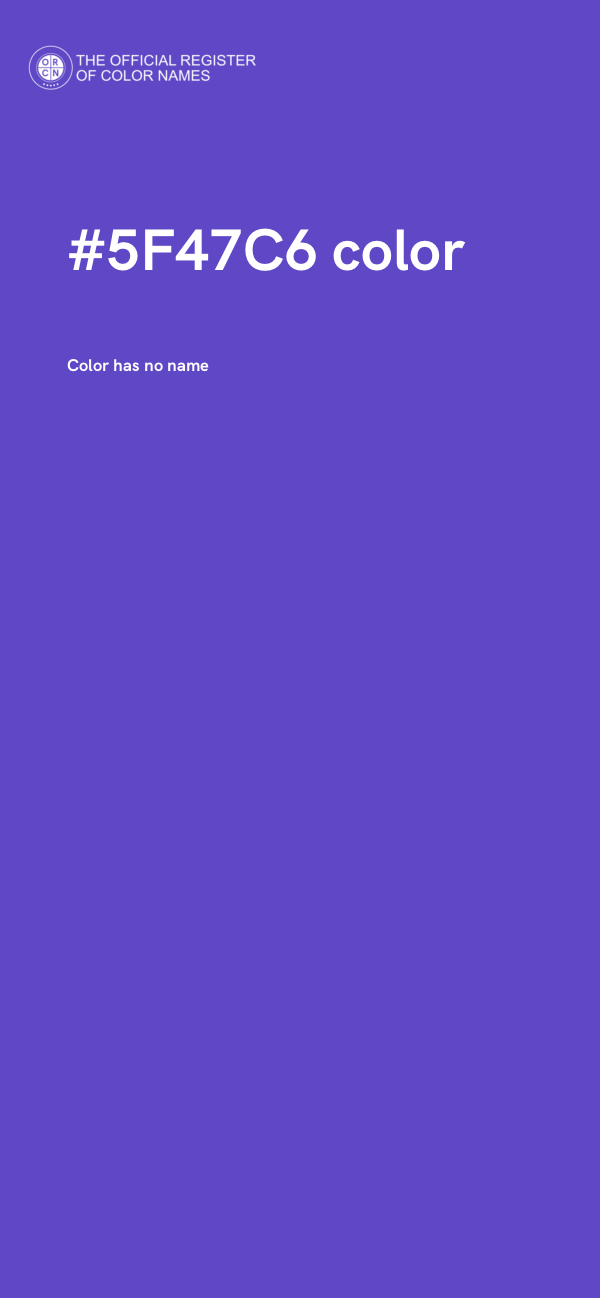 #5F47C6 color image