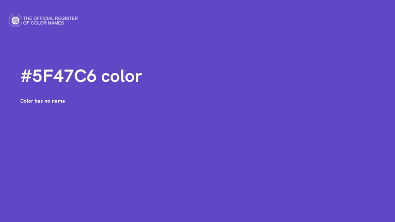 #5F47C6 color image