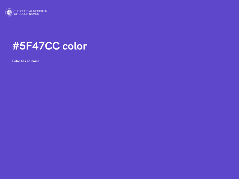 #5F47CC color image