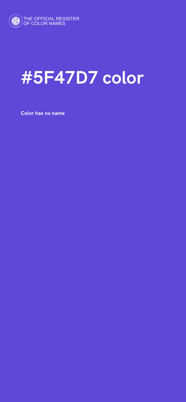 #5F47D7 color image