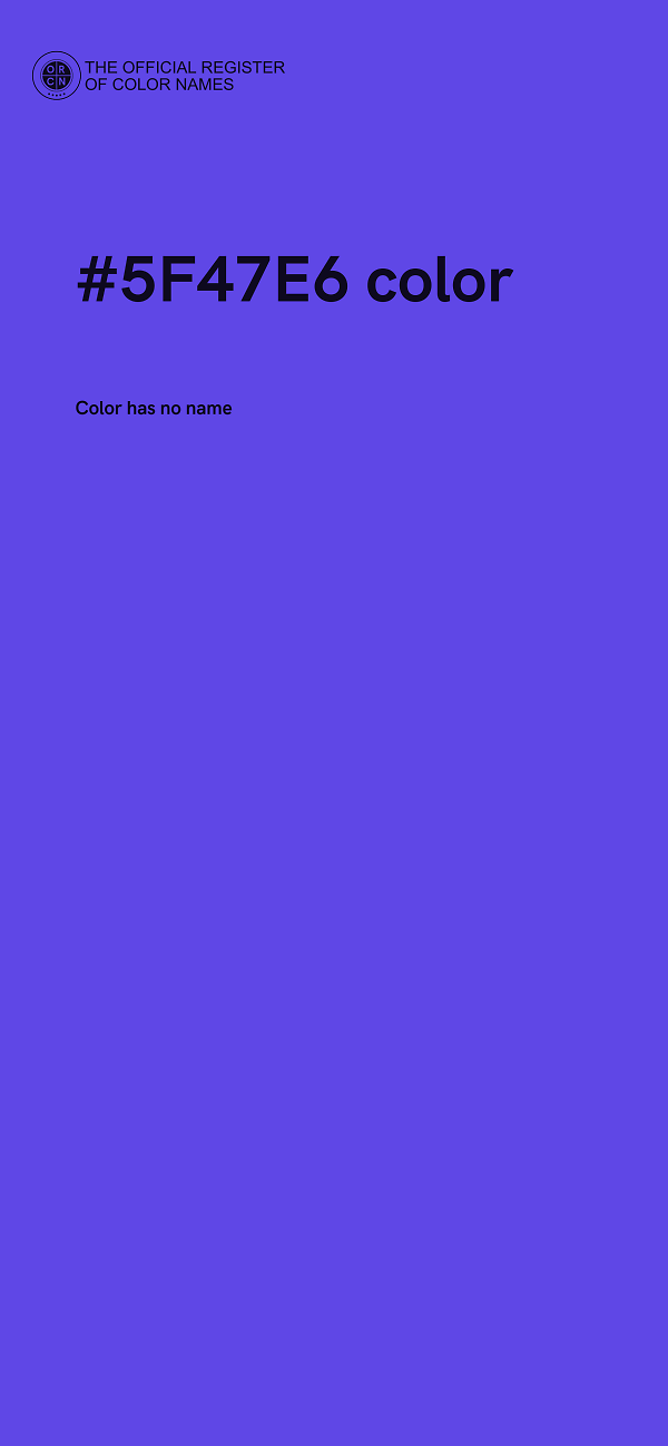 #5F47E6 color image