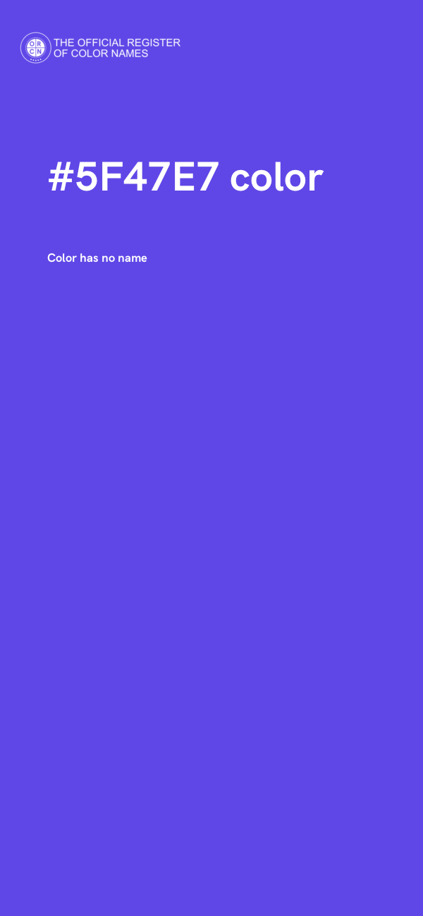 #5F47E7 color image